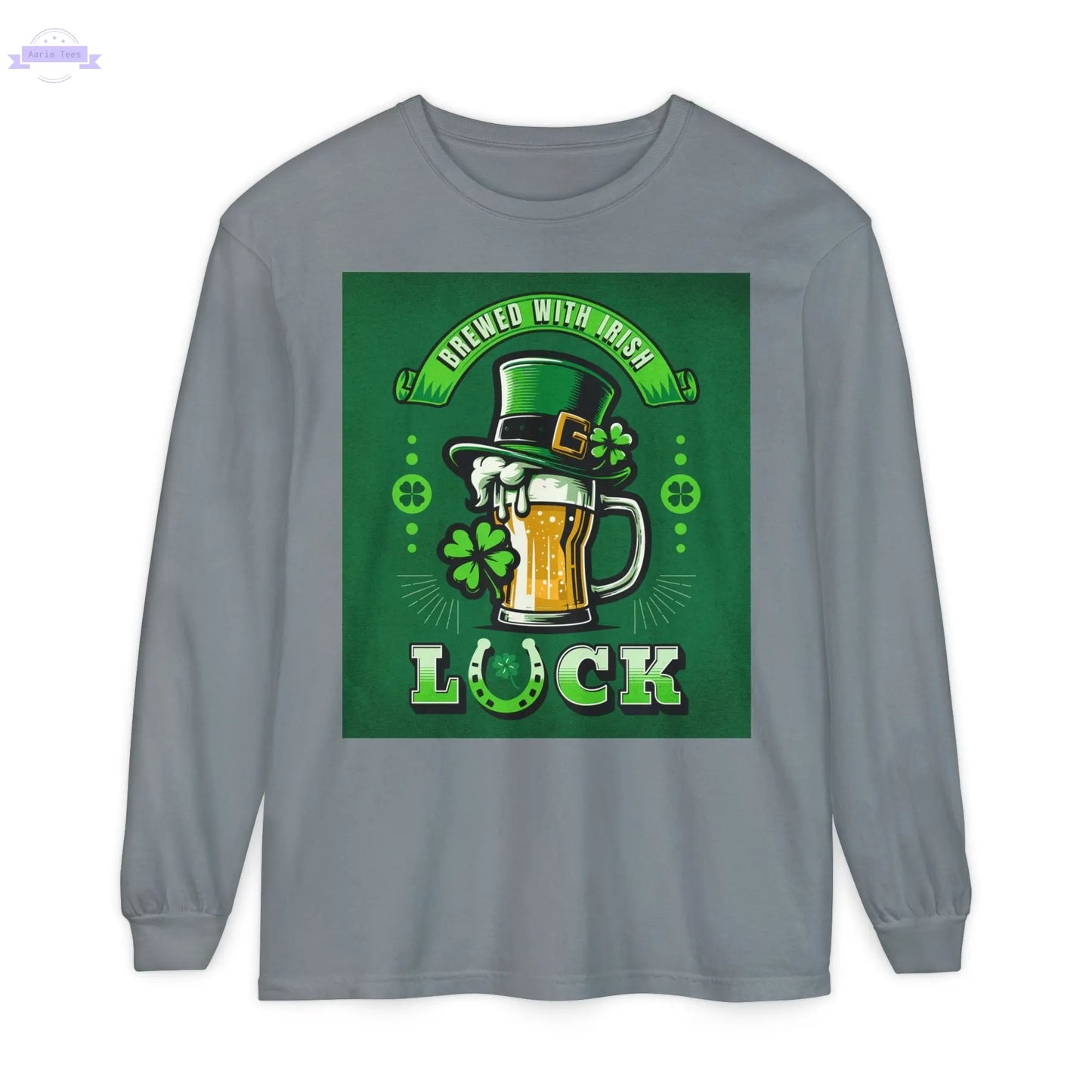 Unisex Garment-dyed Long Sleeve T-Shirt Printify