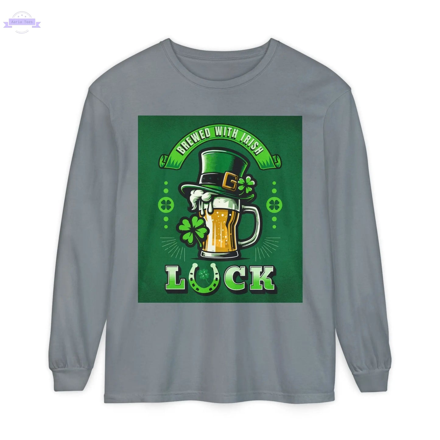 Unisex Garment-dyed Long Sleeve T-Shirt Printify