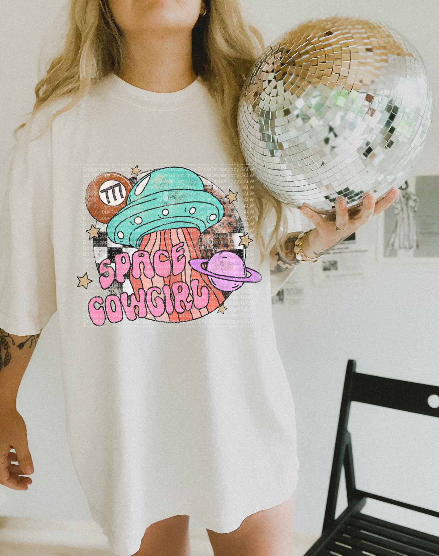 Space cowgirl tee or sweatshirt