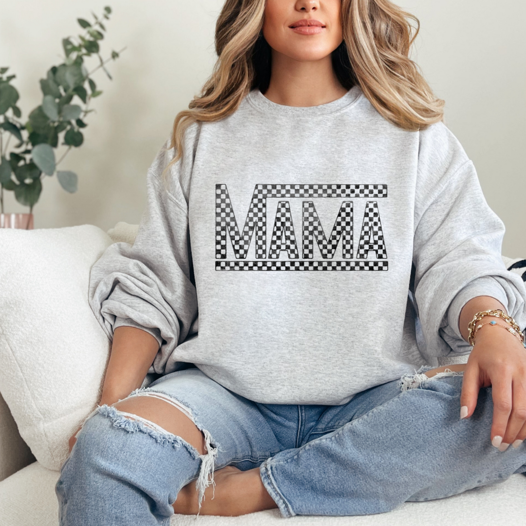 Checkered Mama Graphic Sweatshirt (Online Exclusive)
