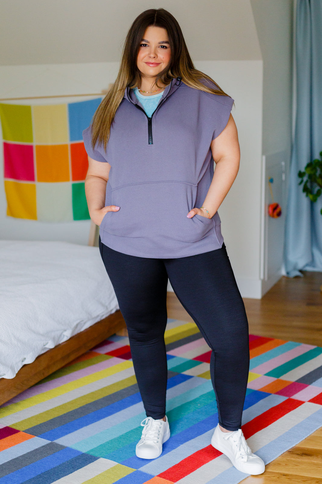 Up And Ready Cap Sleeve Workout Hoodie (Online Exclusive)