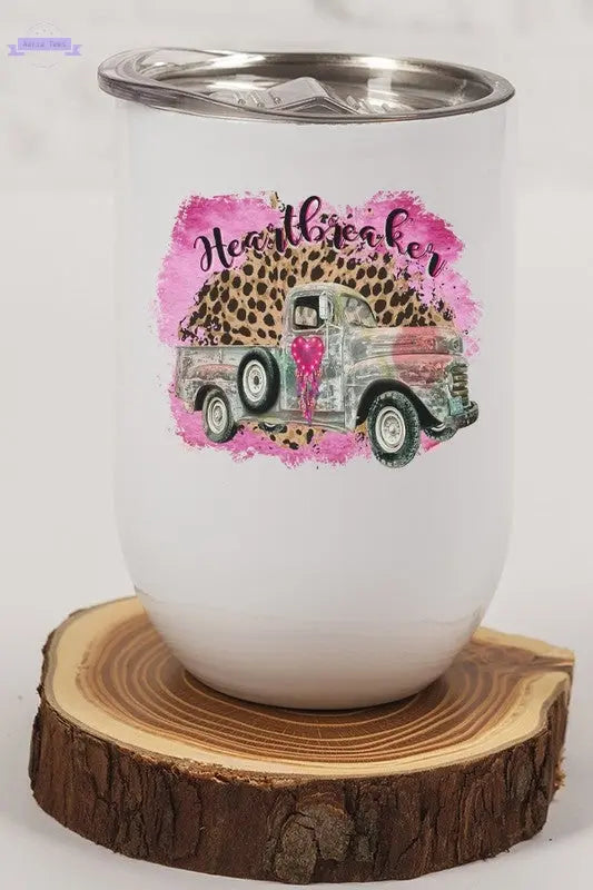 Valentine's Day Heartbreaker Truck Wine Cup Cali Boutique