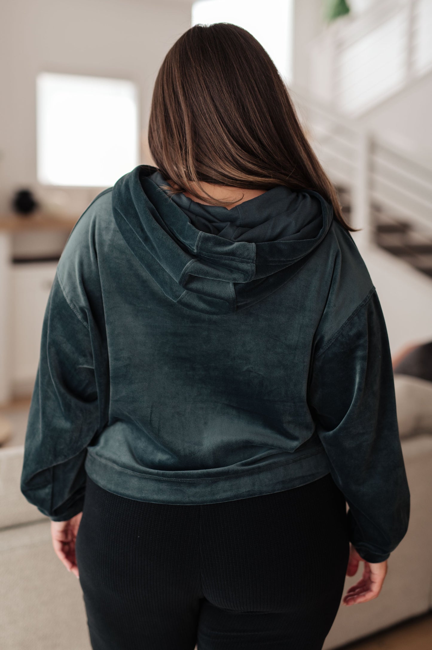Velvet Icon Hoodie In Grey Blue (Online Exclusive)