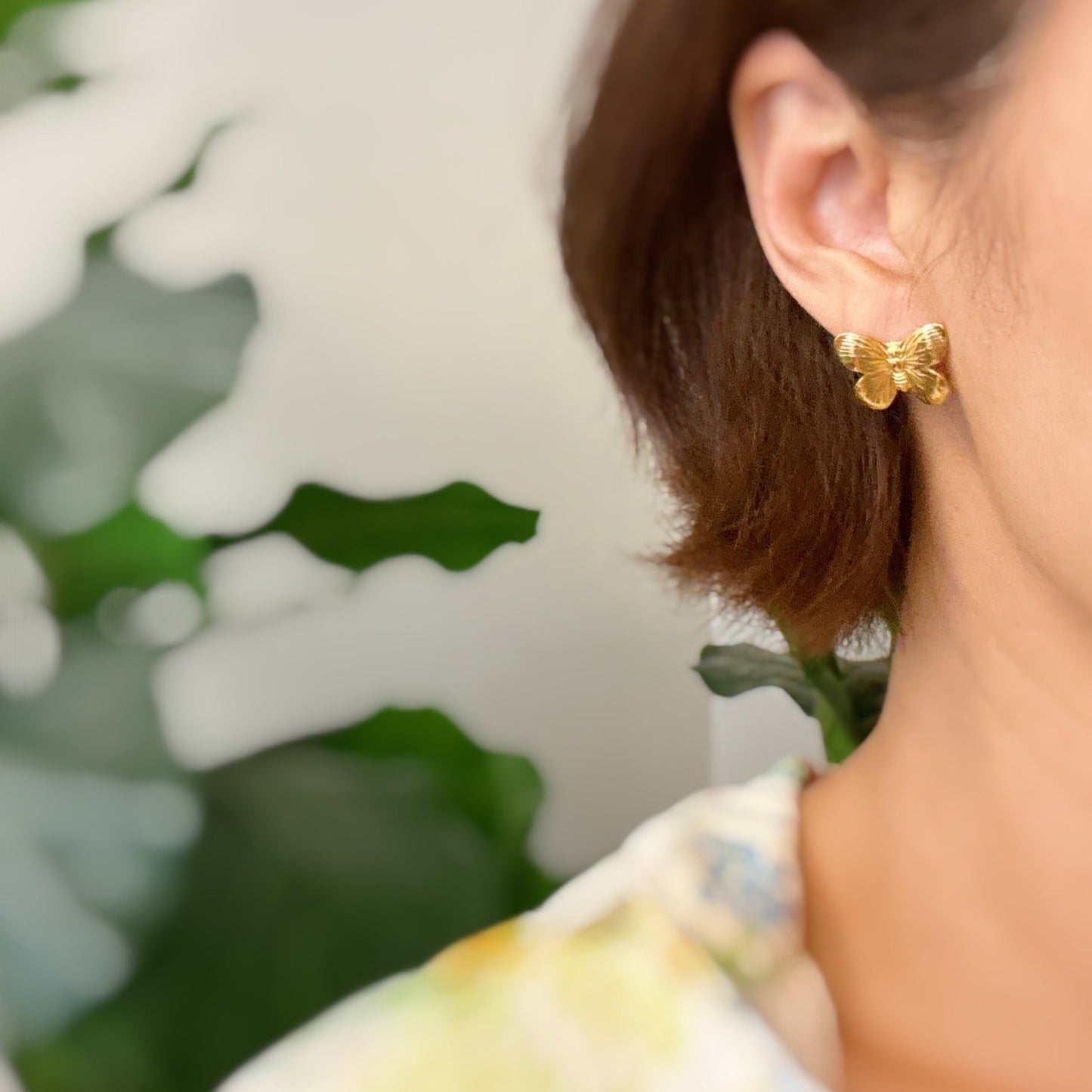 Vintage Butterfly Solo Stud Earrings - Aaria Tees