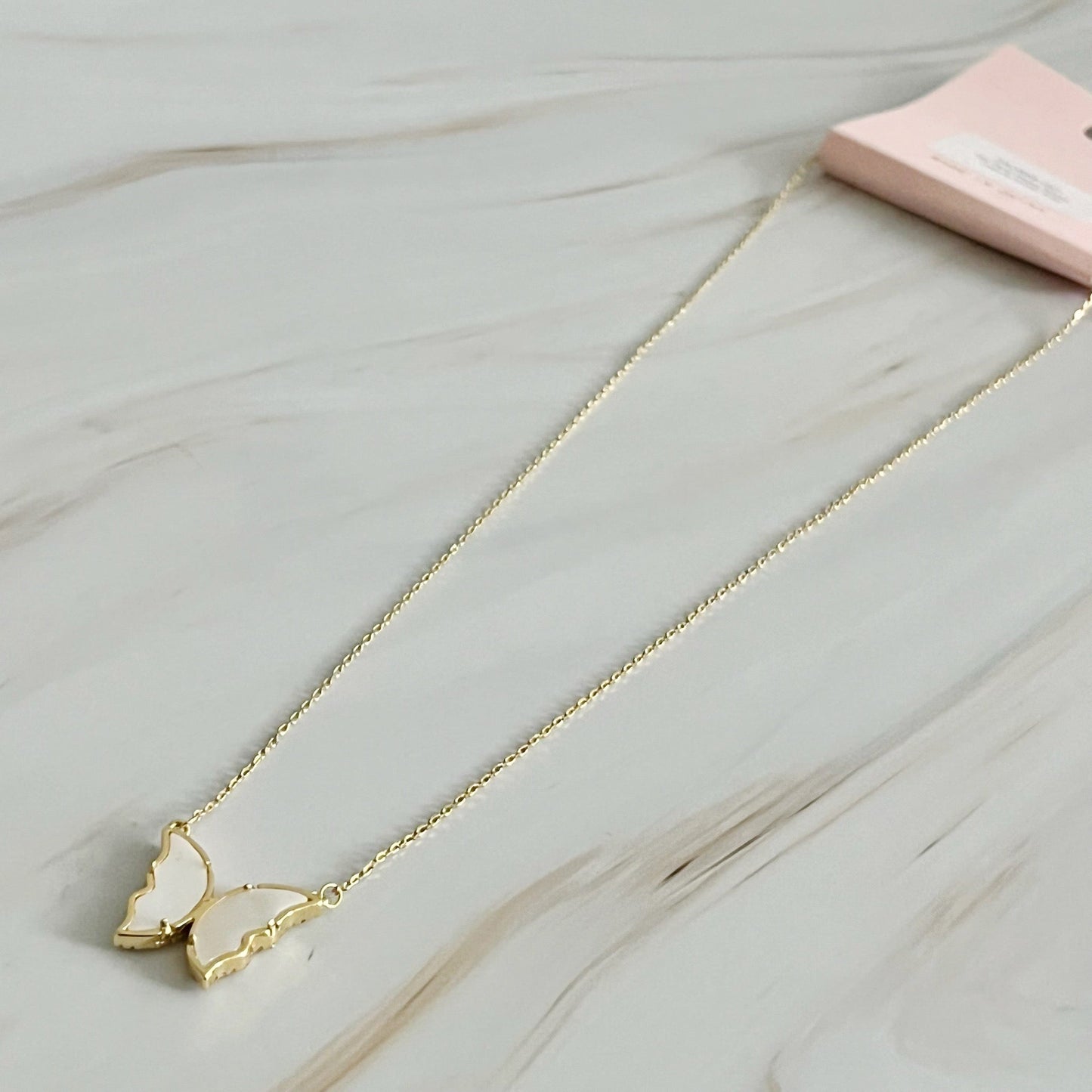 Vintage Glam Reversible Butterfly Necklace - Aaria Tees
