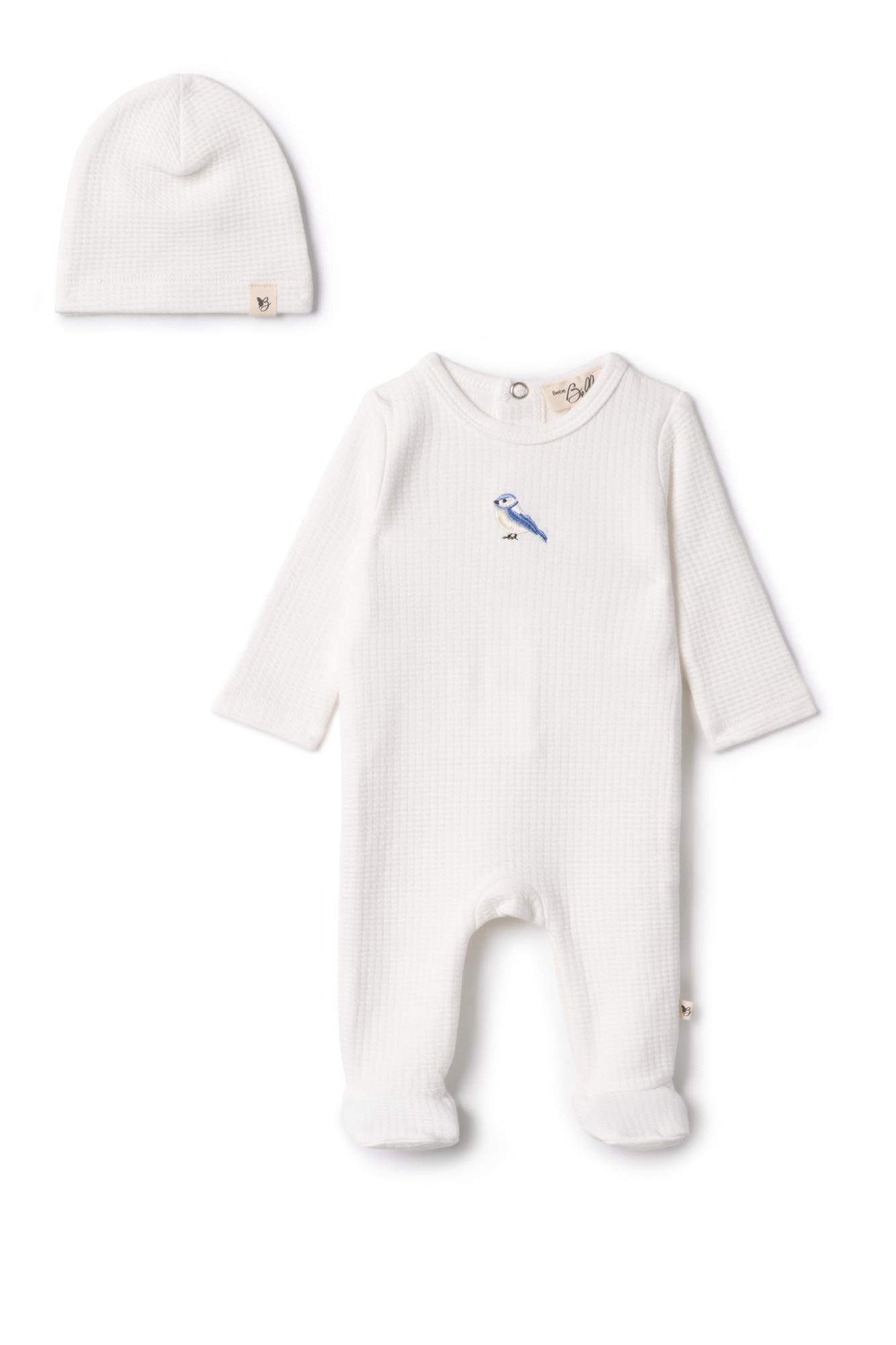 Checkered Bird Applique Onesie