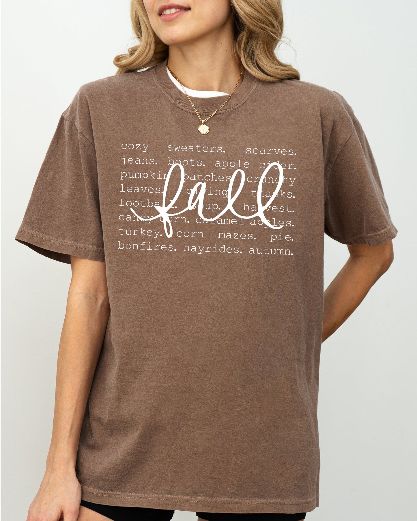 We Love Fall, Autumn, Minimal, Simplicity, Fall, Halloween, Thanksgiving Shirt Comfort Colors T-Shirt