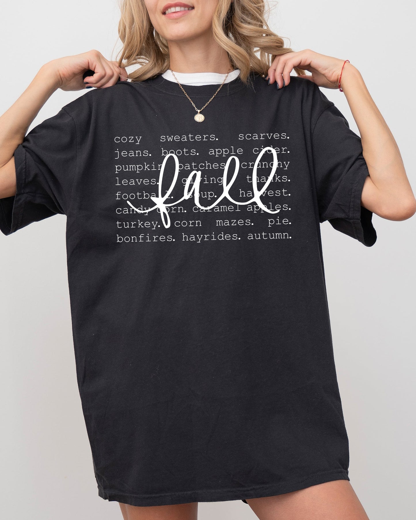 We Love Fall, Autumn, Minimal, Simplicity, Fall, Halloween, Thanksgiving Shirt Comfort Colors T-Shirt