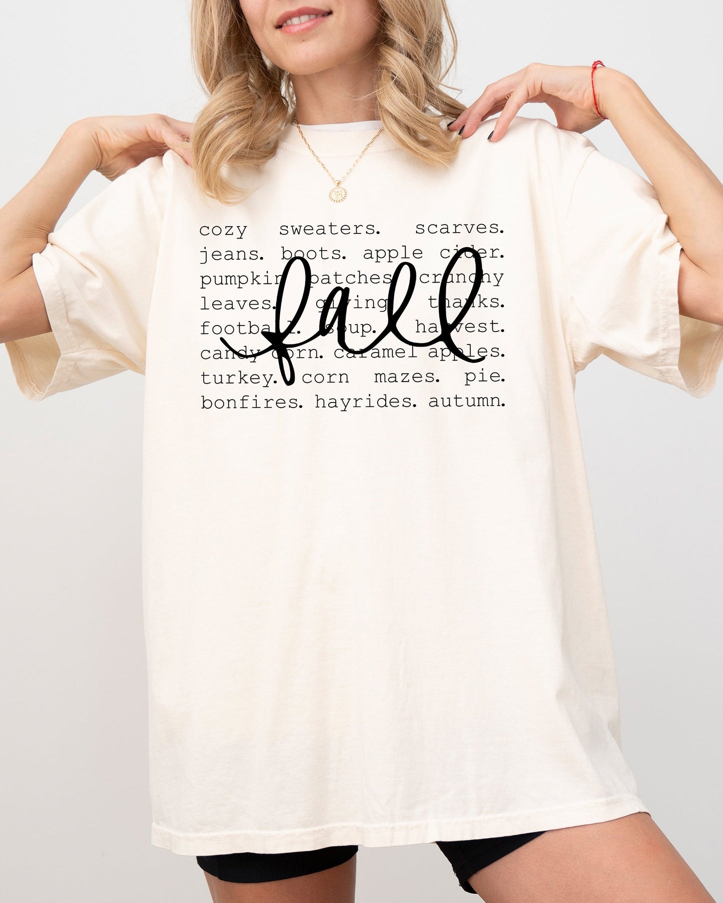We Love Fall, Autumn, Minimal, Simplicity, Fall, Halloween, Thanksgiving Shirt Comfort Colors T-Shirt