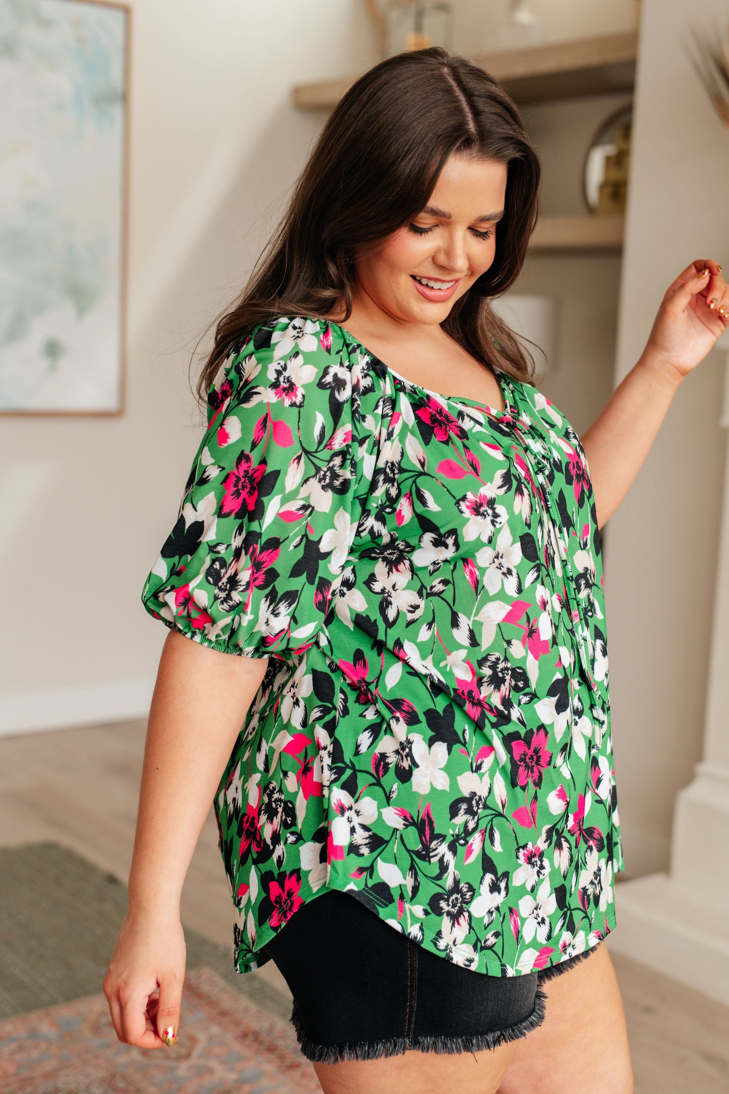 Wild and Bright Floral Top (Online Exclusive)