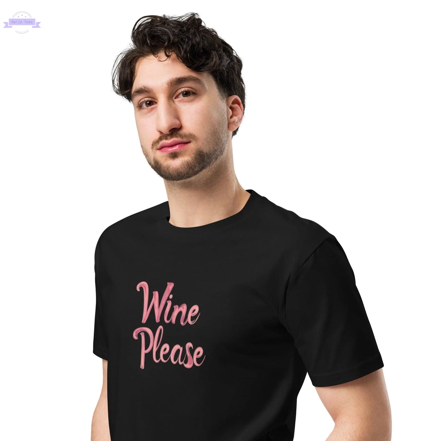 Wine Please – Fun and Casual Wine Tee SOMM DIGI Aaria Tees