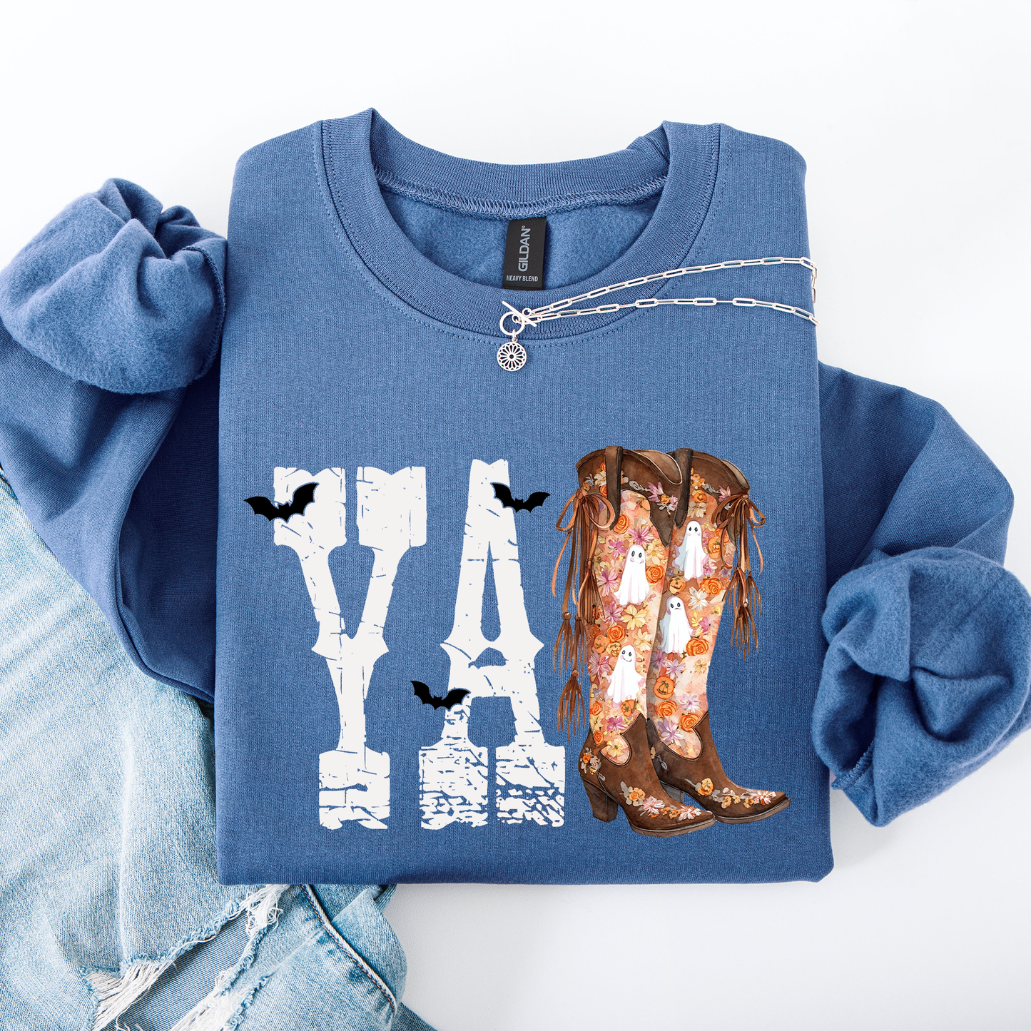 Y'all, Cowboy Boots, Western, Halloween, Autumn, Fall Sweatshirt