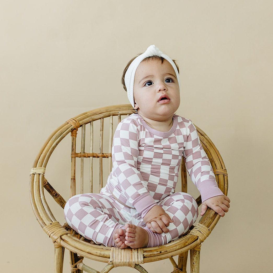 Tropical Haze Check 2pc Bamboo Pajamas