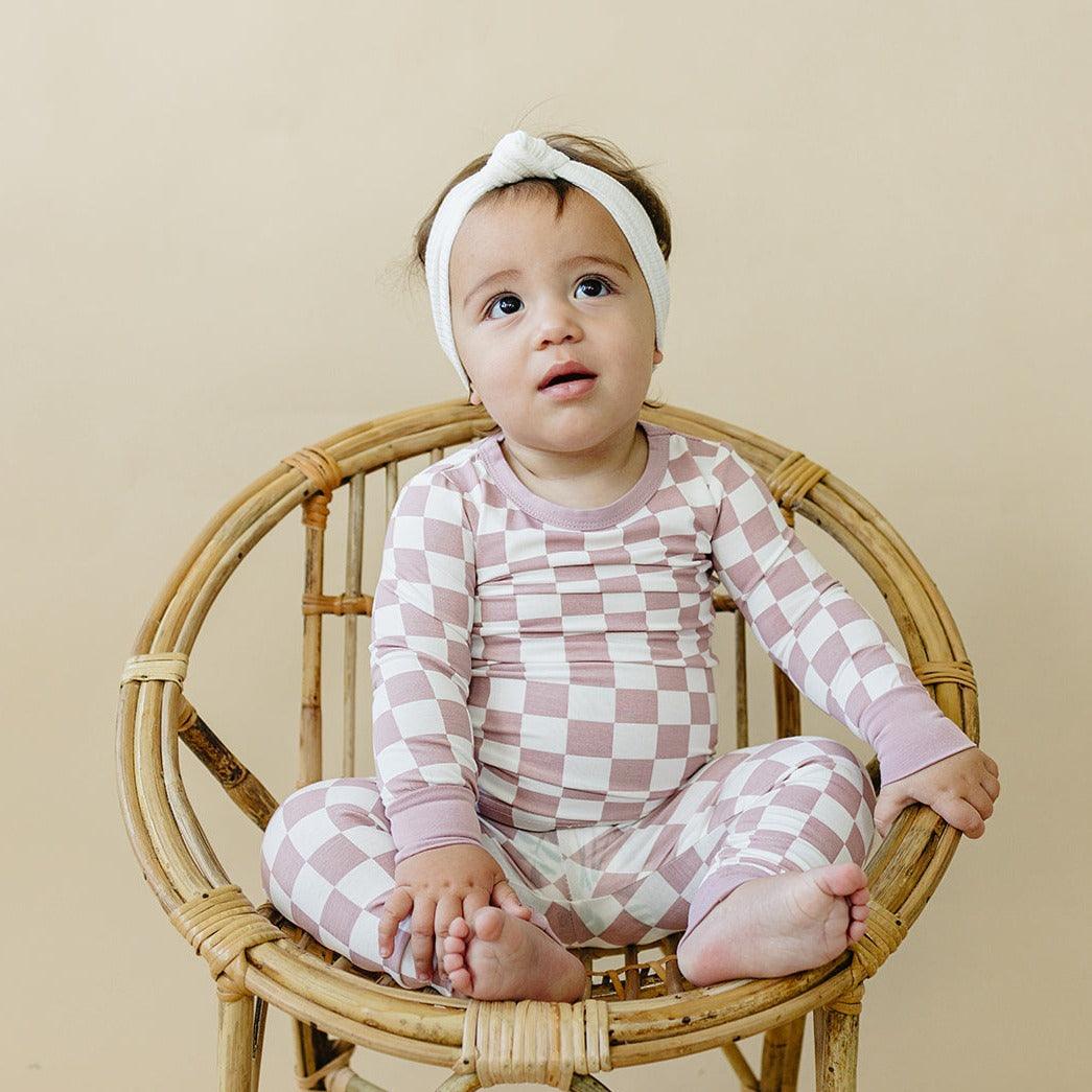 Tropical Haze Check 2pc Bamboo Pajamas