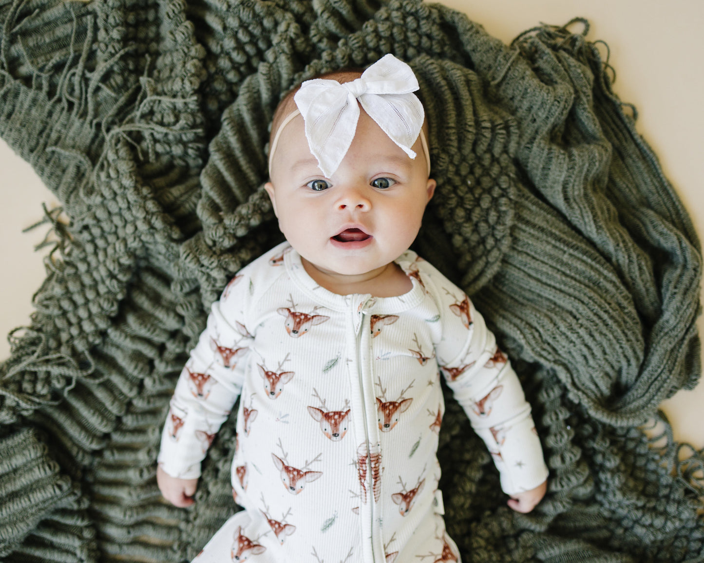 Reindeer Games Ribbed Bamboo Zippy Pajamas