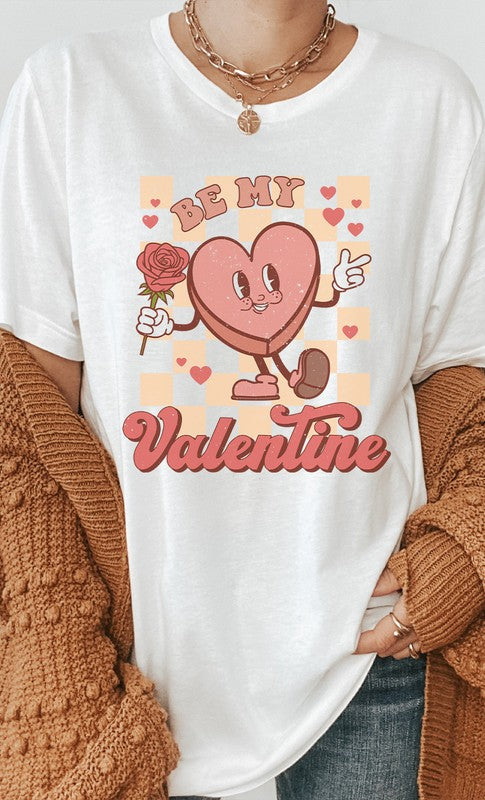 Candy Box Be My Valentine PLUS SIZE Graphic Tee - Aaria Tees