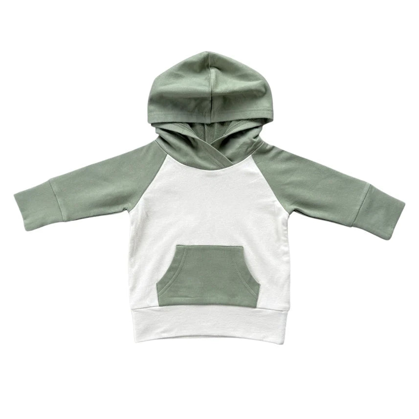 Olive Raglan Hoodie