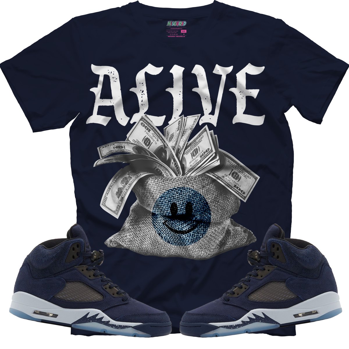 Alive (Air Jordan 5 Midnight Navy) T-Shirt