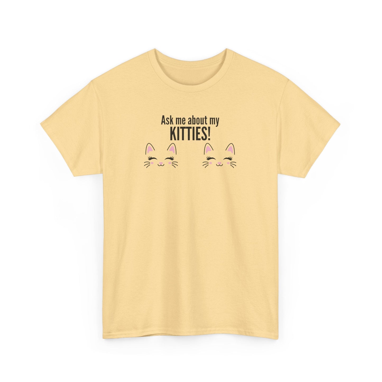 Ask Me About My Kitties Heavy Cotton Tee