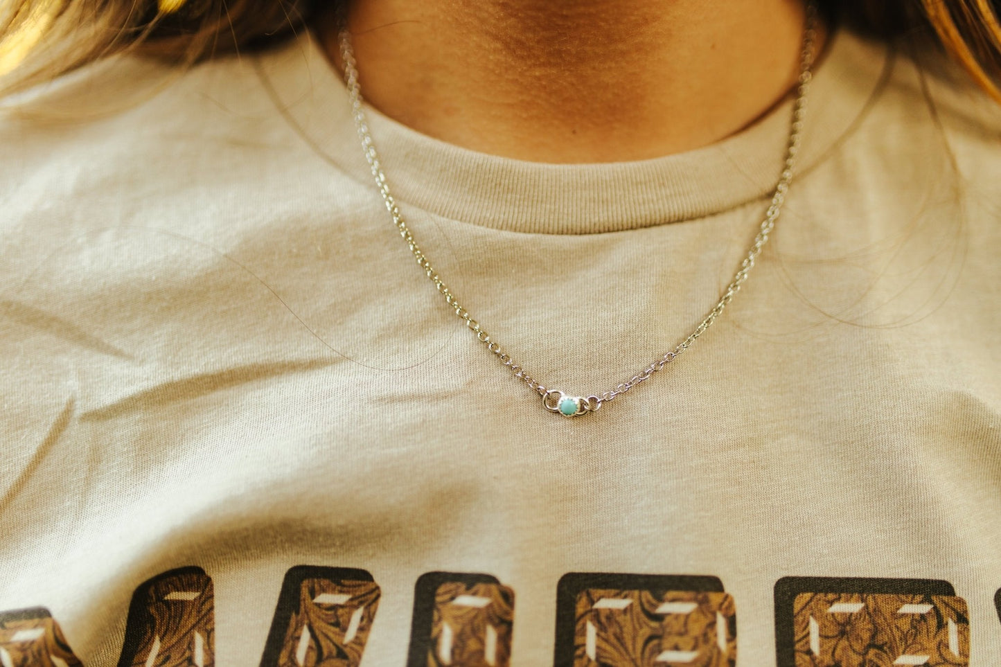 Authentic Turquoise Stone Necklace - PREORDER