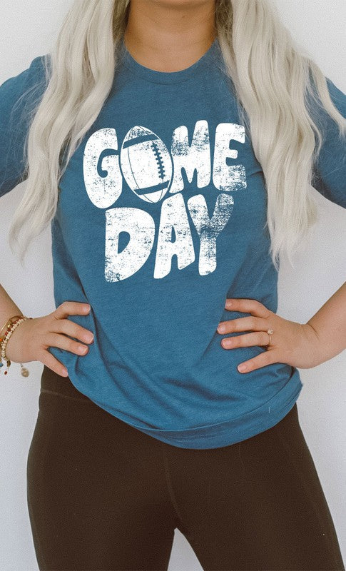 Distressed Game Day Graphic Tee T-Shirt