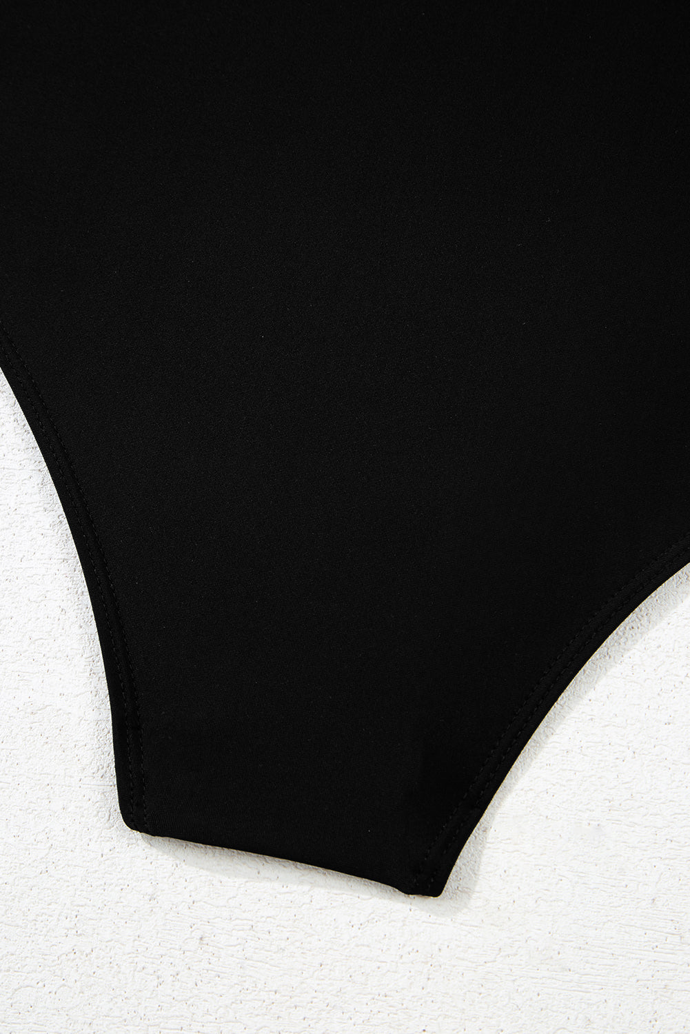 Black Leopard 2-tone Crossed Cutout Backless Monokini - Aaria Tees