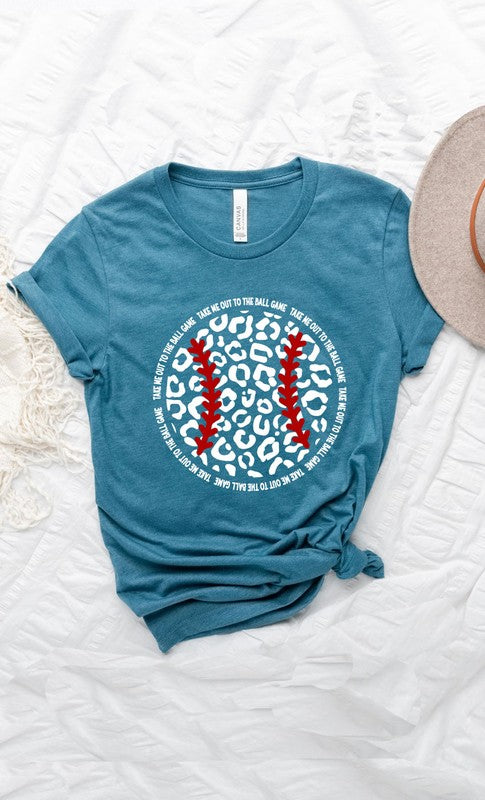 Leopard Baseball Graphic Tee - Aaria Tees