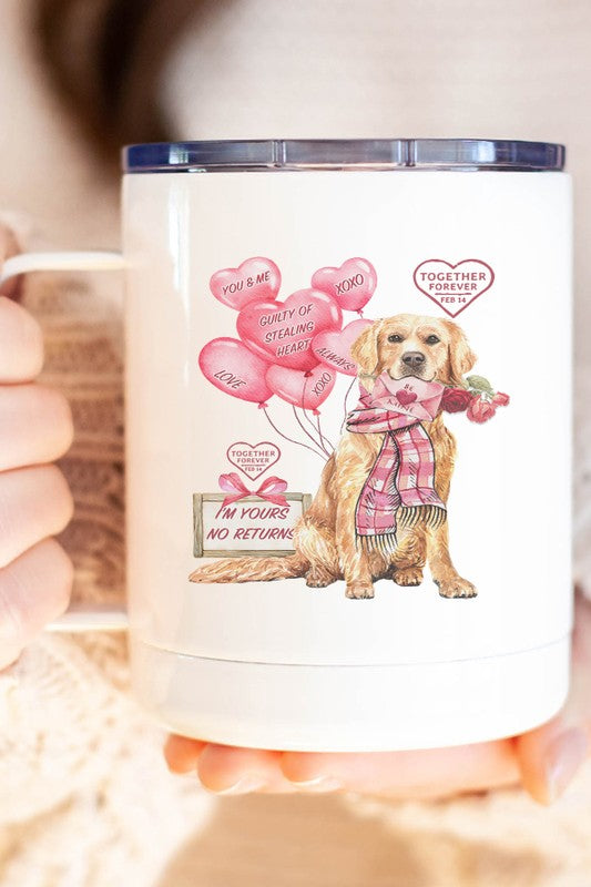 Valentine's Day Together Forever Dog Travel Mug - Aaria Tees Aaria Tees