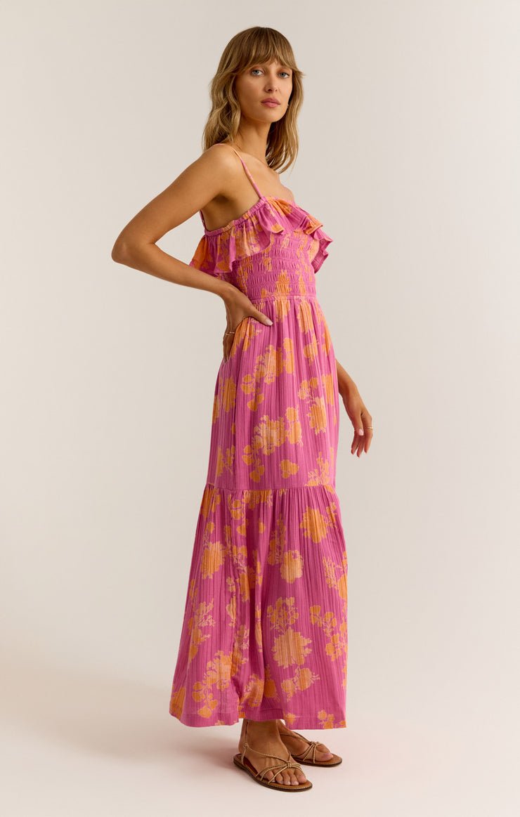 BAHARI SUNSHINE FLORAL MIDI DRESS *FS Aaria Tees