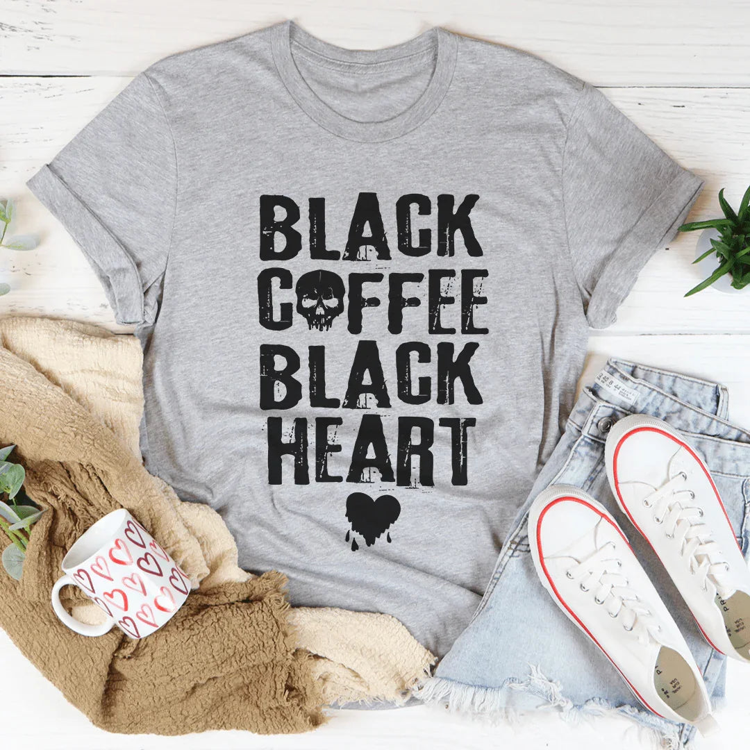 Black Coffee Black Heart Tee