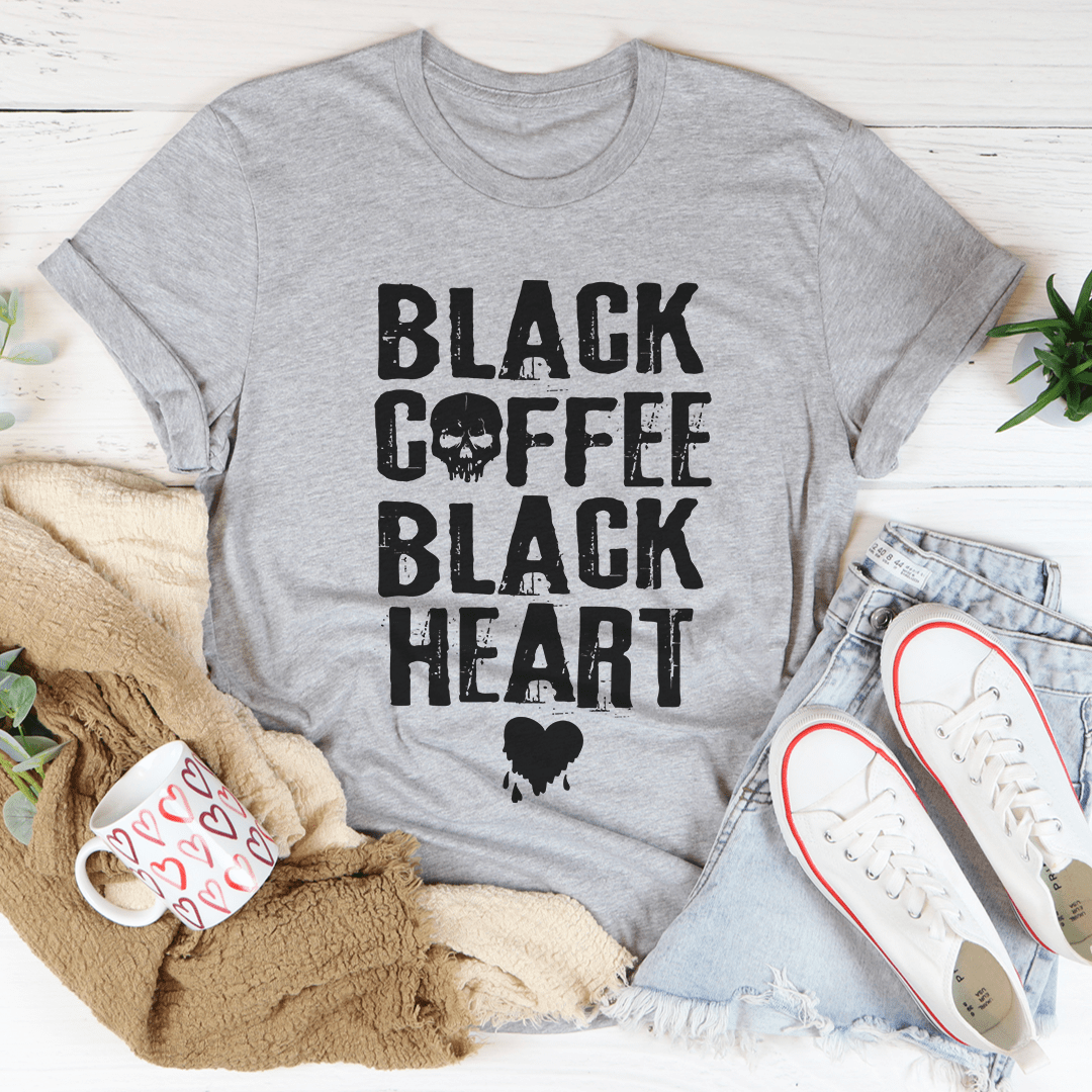 Black Coffee Black Heart Tee