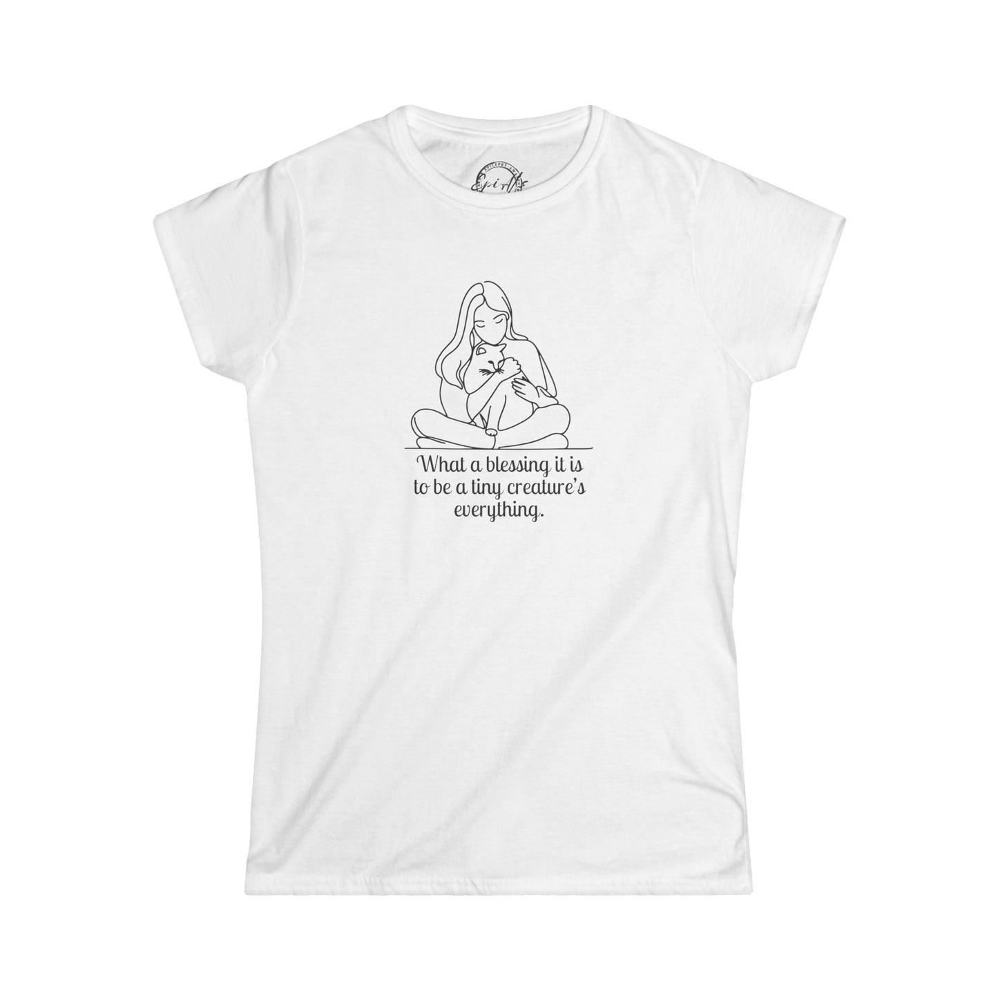 Blessing Inspirational Cat Lady's Softstyle Tee
