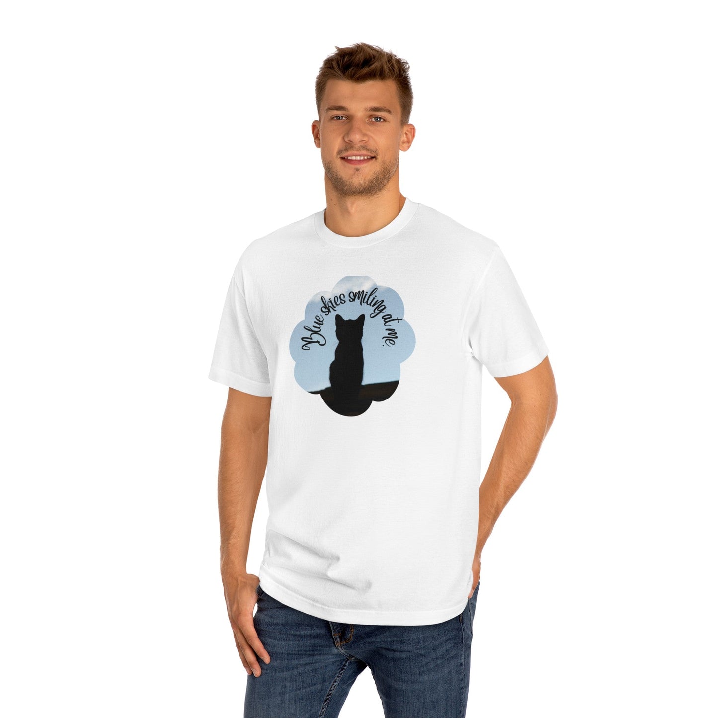 Blue Skies Kitty Unisex Classic Tee