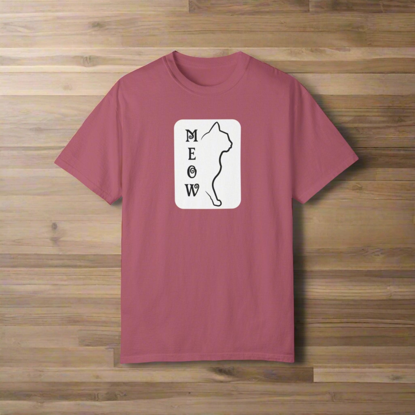 Boxy Meow Unisex Garment-Dyed T-shirt