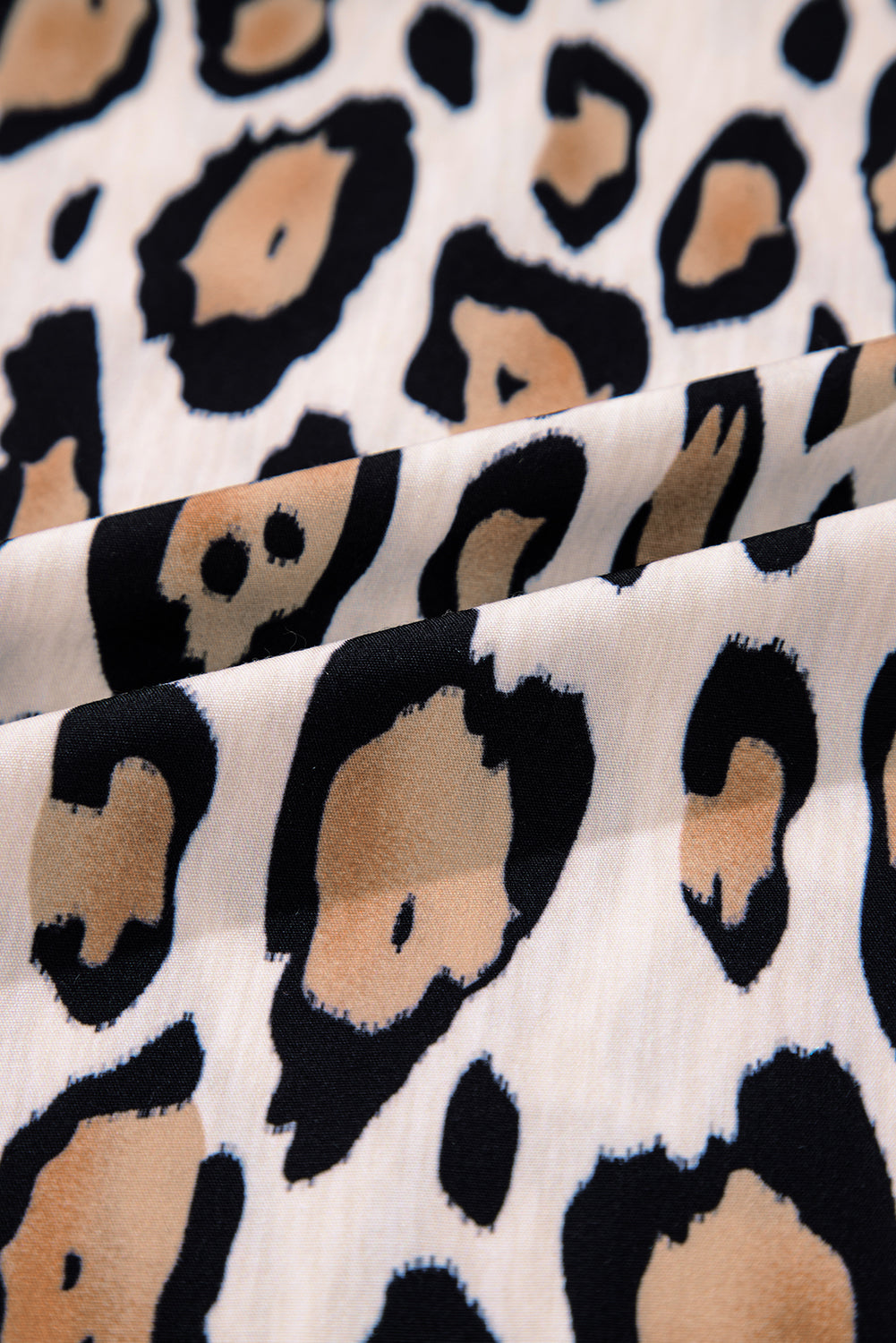 Jet Stream Oversized Leopard Print Balloon Sleeve Casual Shirt - Aaria Tees