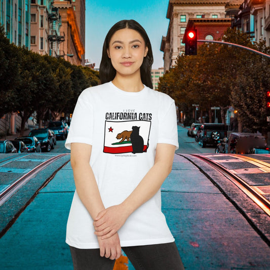 California Cats Unisex CVC Jersey T-shirt