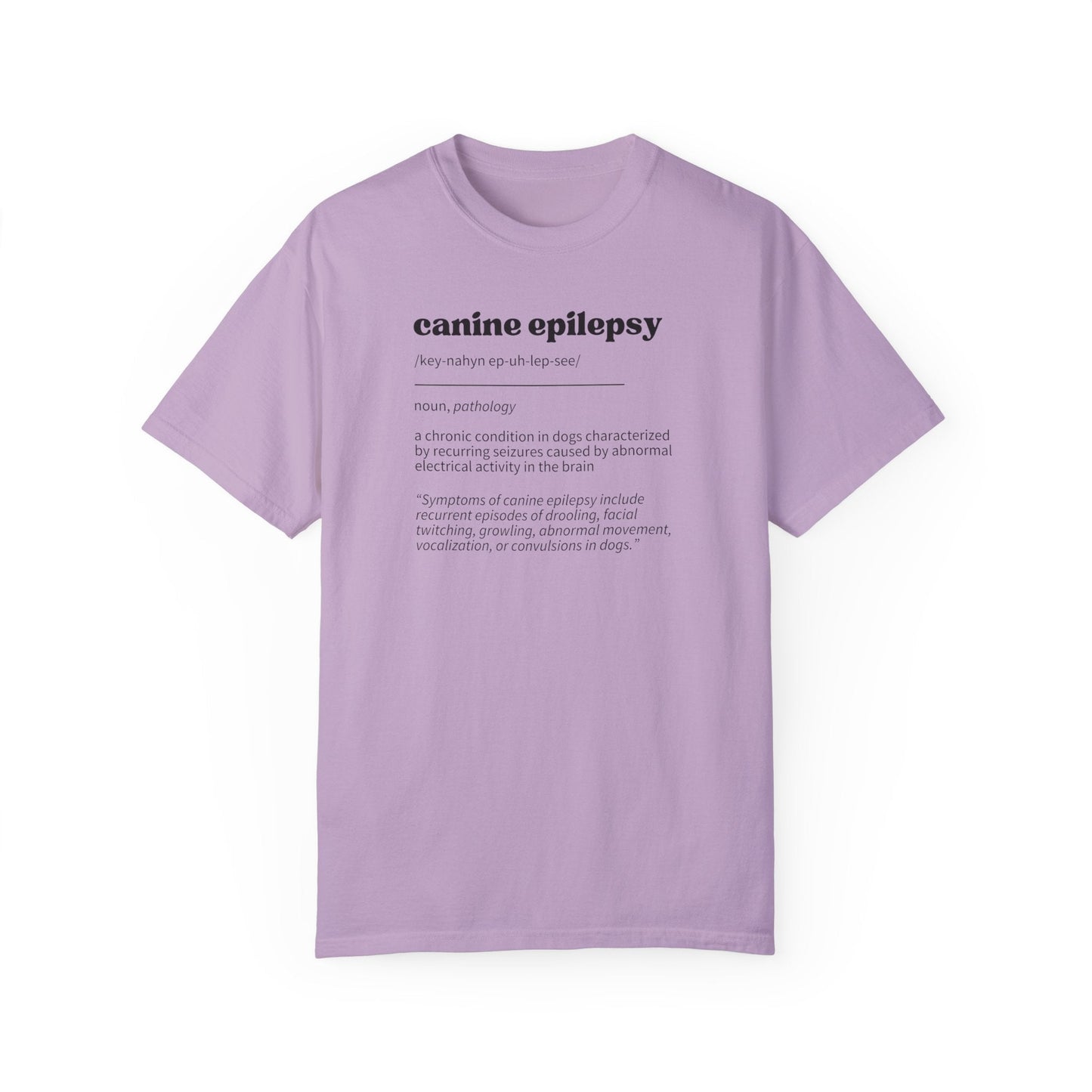 Canine Epilepsy Definition Unisex Garment-Dyed T-shirt