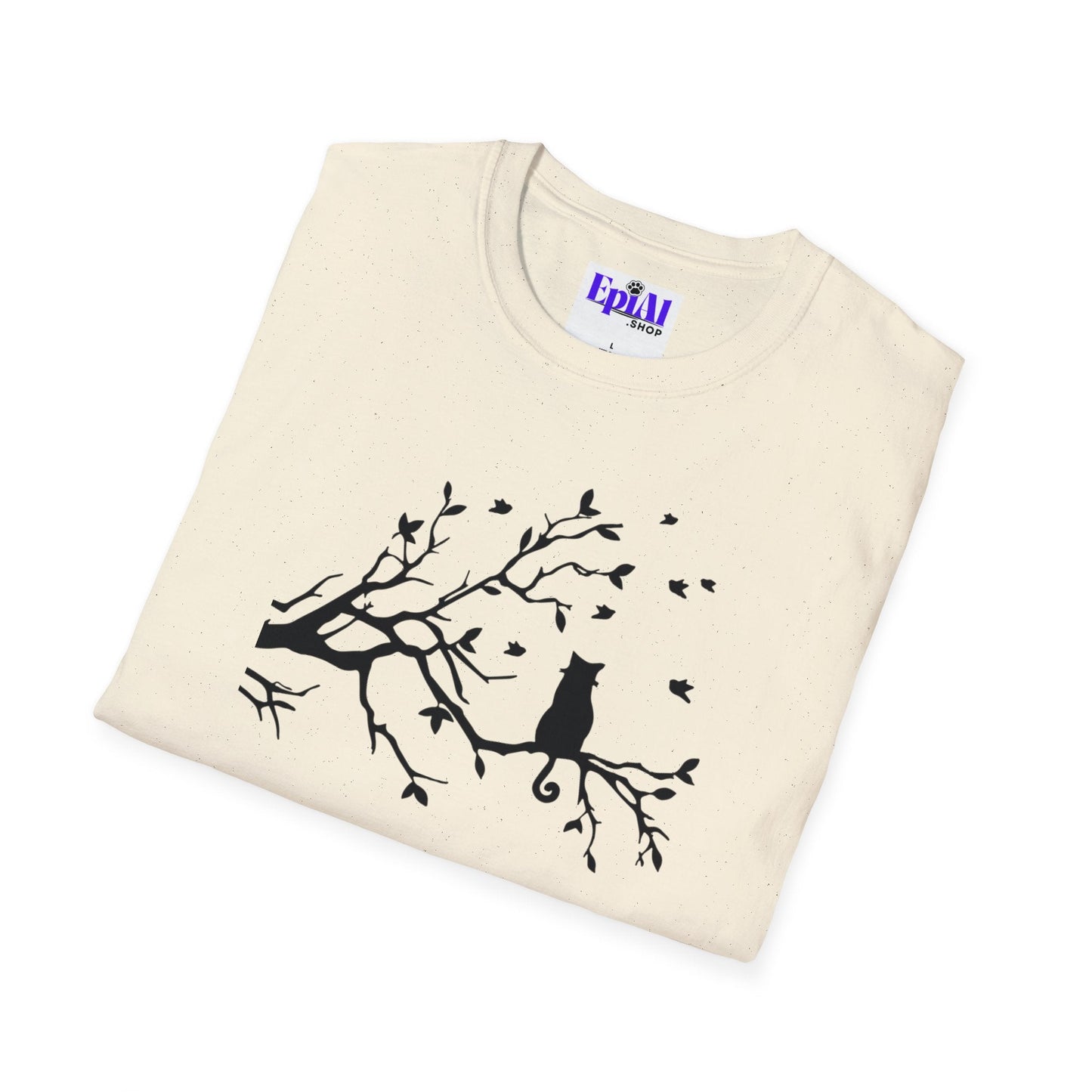 Cat in a Tree Unisex Softstyle T-Shirt
