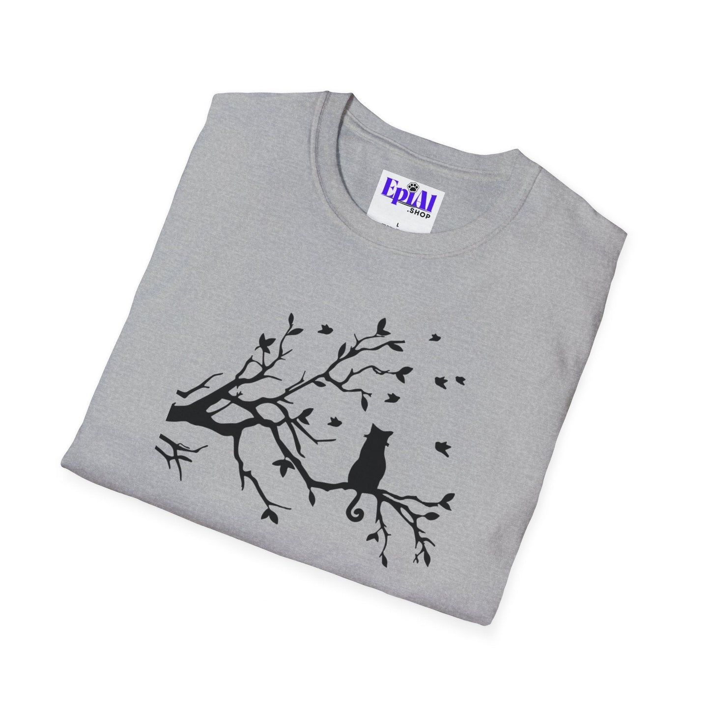 Cat in a Tree Unisex Softstyle T-Shirt