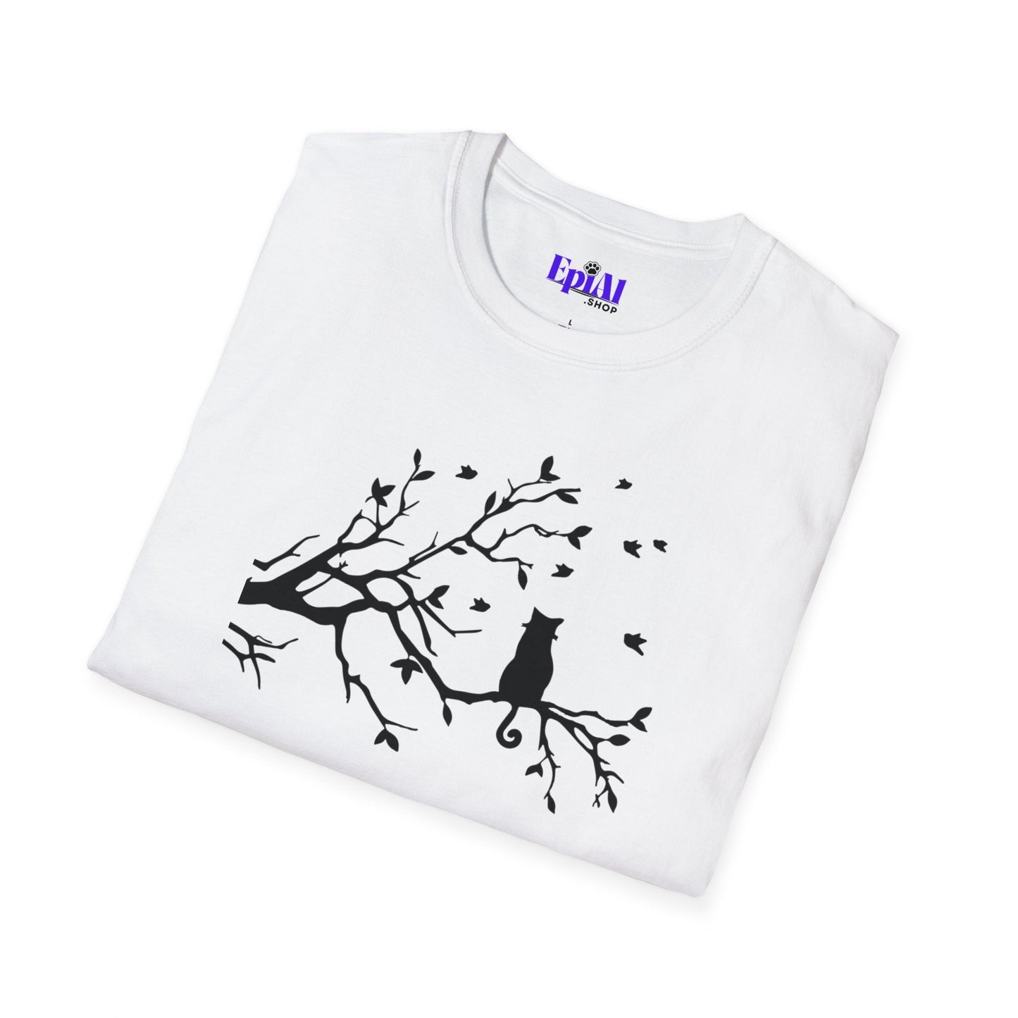 Cat in a Tree Unisex Softstyle T-Shirt