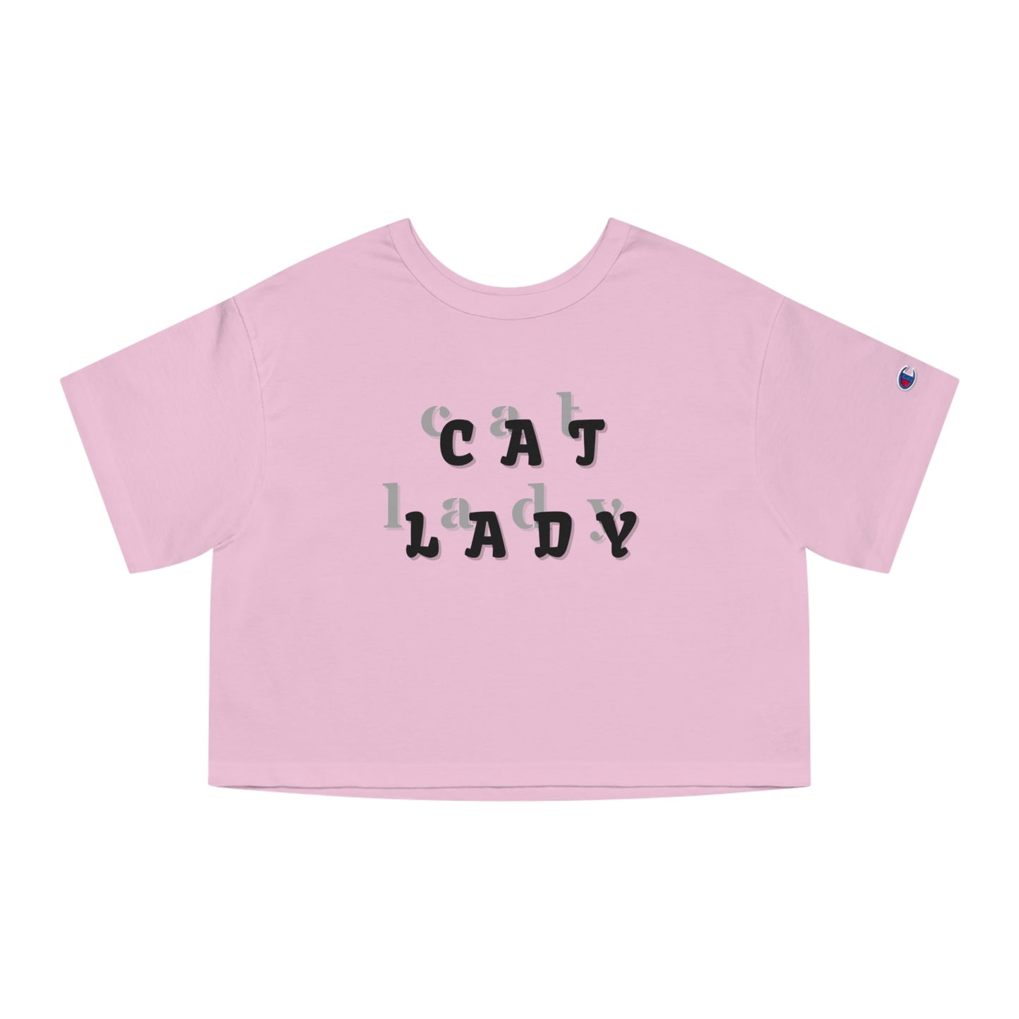 Cat Lady Champion Women's Heritage Cropped T-Shirt