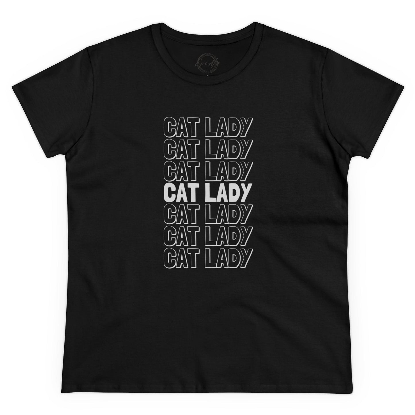 Cat Lady Women's Midweight Cotton Tee