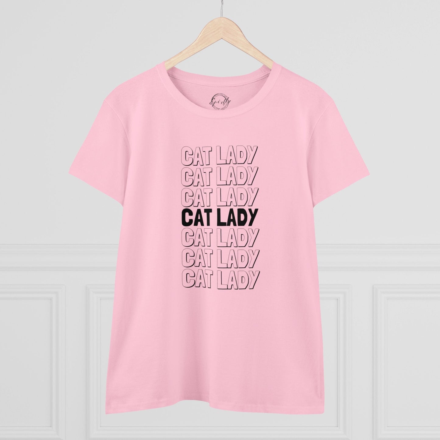 Cat Lady Women's Midweight Cotton Tee