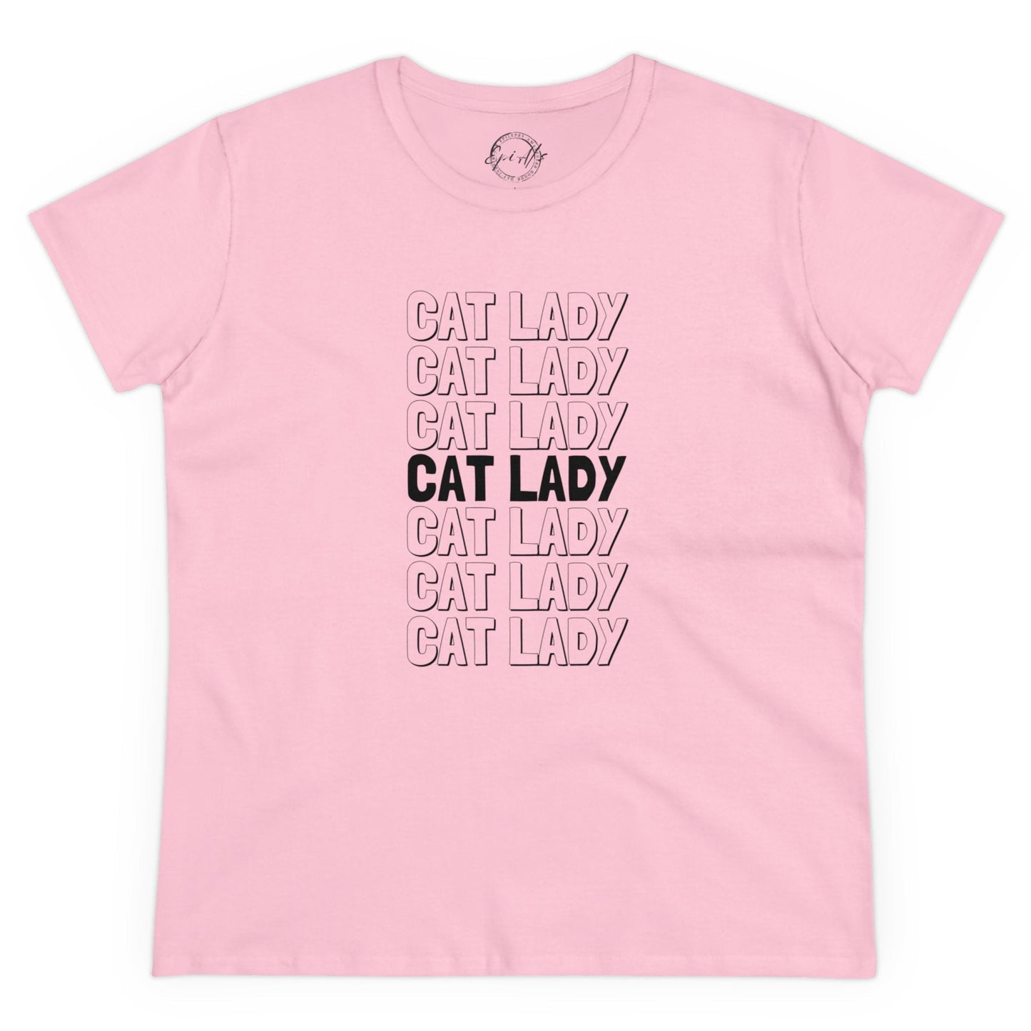 Cat Lady Women's Midweight Cotton Tee