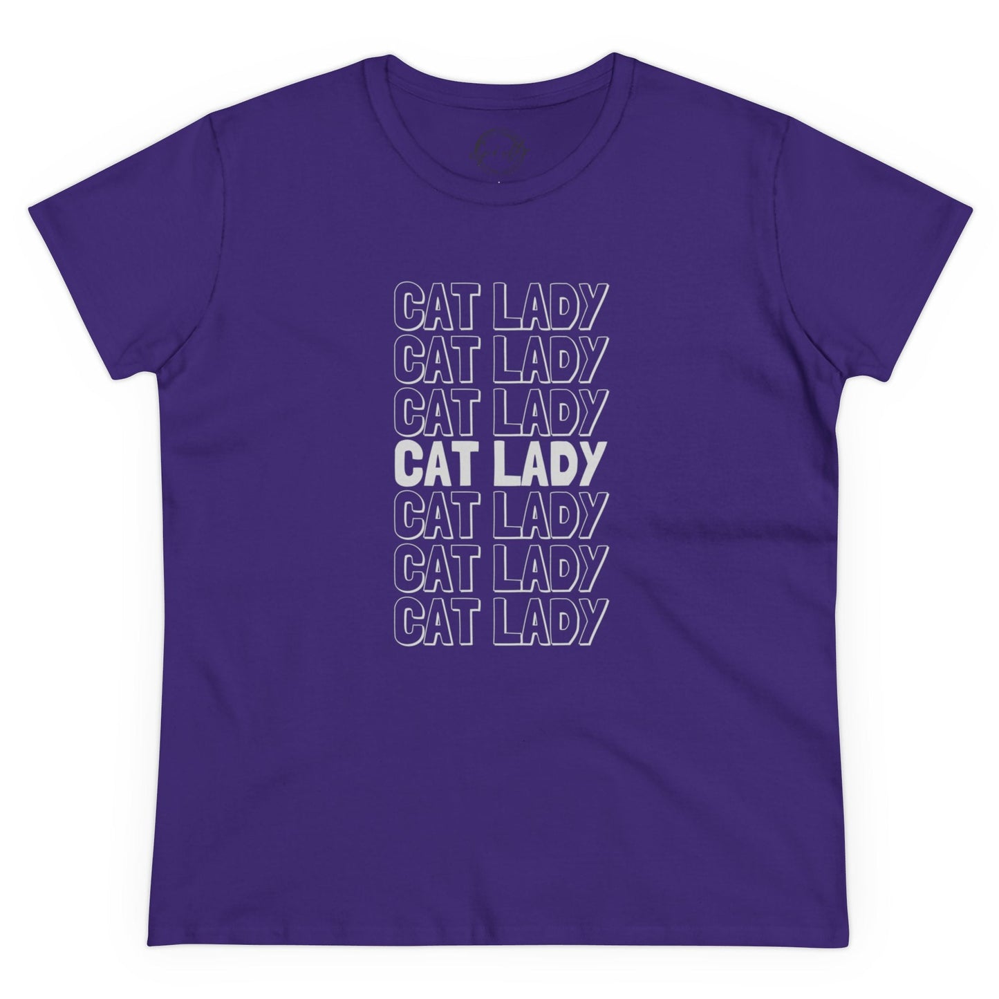 Cat Lady Women's Midweight Cotton Tee