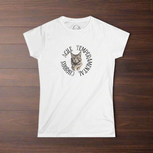 Whimsical Cat Lover's Softstyle Tee