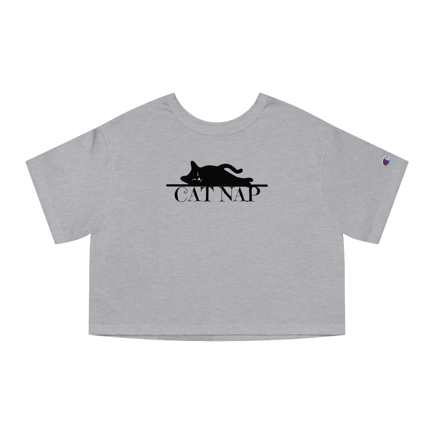 Cat Nap Champion Women's Heritage Cropped T-Shirt