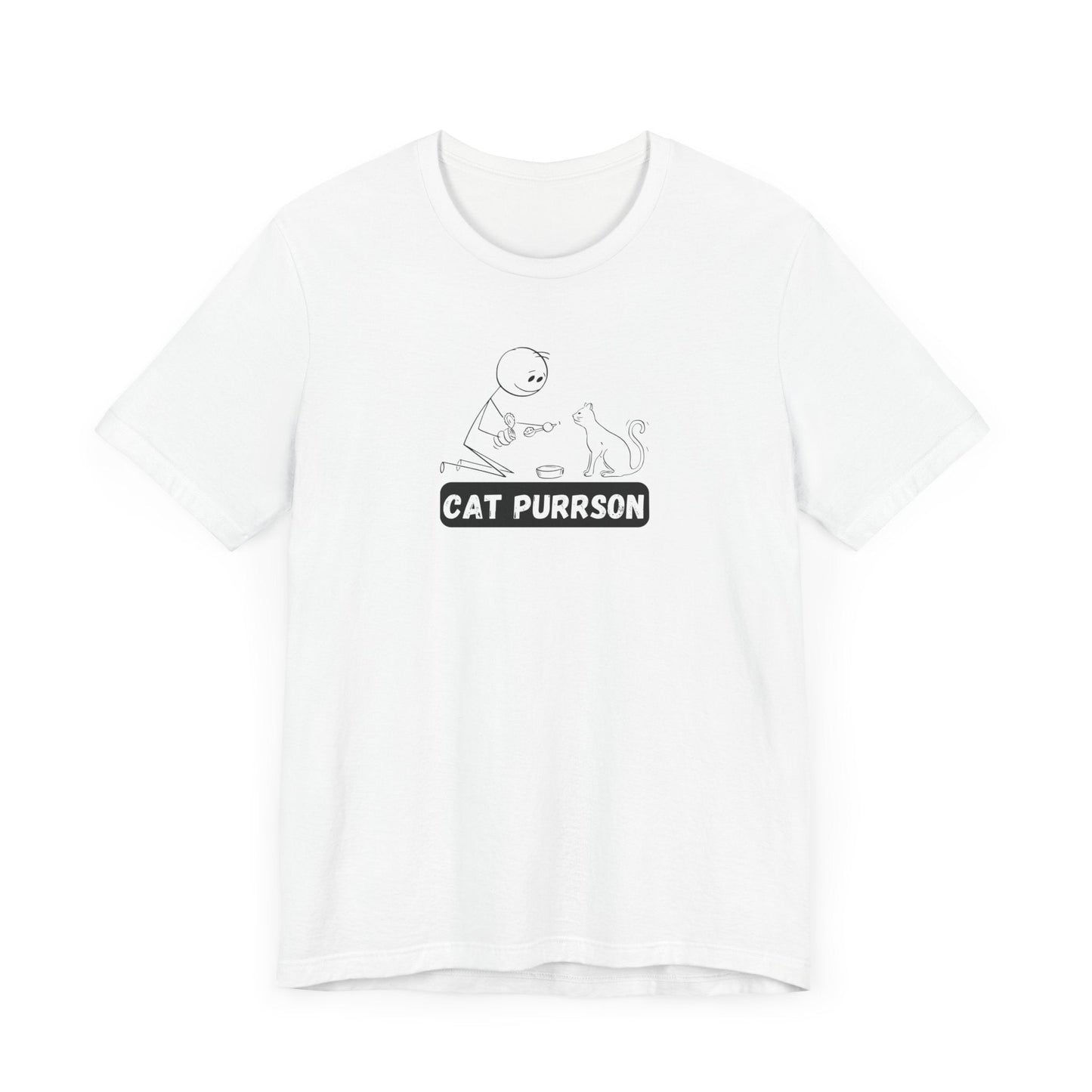 Cat Purrson Unisex Jersey Short Sleeve Tee