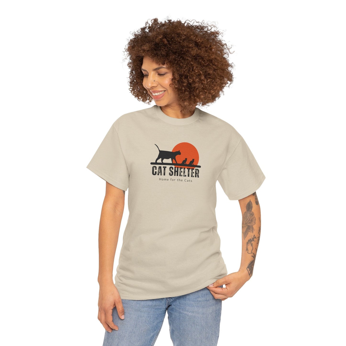 Cat Shelter Unisex Heavy Cotton Tee