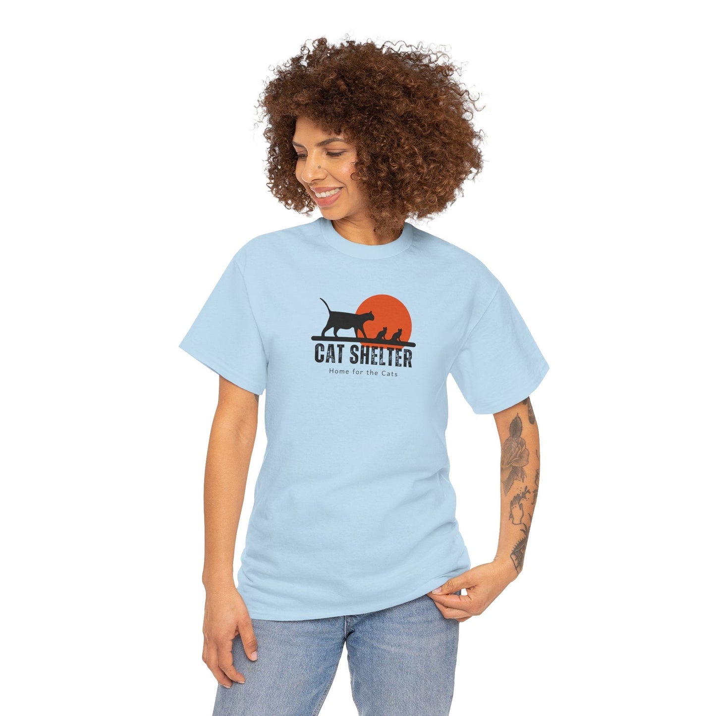 Cat Shelter Unisex Heavy Cotton Tee